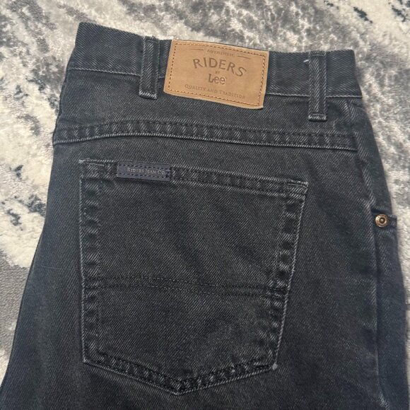 Riders by Lee Dark Wash Black Straight Denim Jeans - Picture 9 of 12